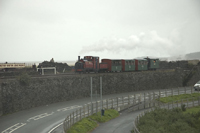 Prince and four-wheel stock rounds Boston Lodge curve
