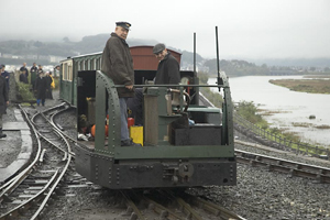 A very similar shot to the famous images of the FR revival in 1954. Allan Garraway on the Simplex at Pen Cob.