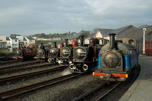 England engine Welsh Pony joins the usual Harbour Station loco line up